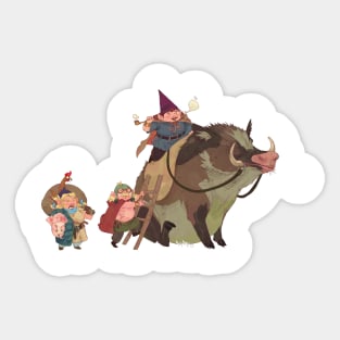 Pig Ride Sticker